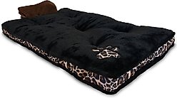 Dr. Gabby Wild Blanket & Leopard Print Dog Crate Mat, Black, Small