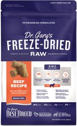 Dr. Gary's Best Breed Beef Recipe High-Protein Adult Raw Freeze-Dried Dog Food, 24-oz bag