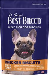 Dr. Gary's Best Breed Chicken Biscuits Adult Crunchy Dog Treats, 20-oz bag