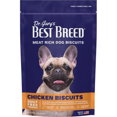 Dr. Gary's Best Breed Dr. Gary's Best Breed Chicken Biscuits Adult Crunchy Dog Treats, 20-oz bag