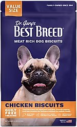 Dr. Gary's Best Breed Chicken Biscuits Adult Crunchy Dog Treats, 4-lb bag