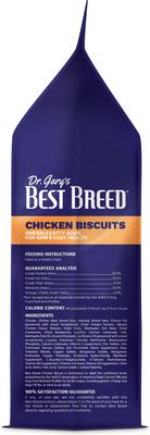 Show full view: Dr. Gary's Best Breed Chicken Biscuits Adult Crunchy Dog Treats, 4-lb bag slide 4 of 6