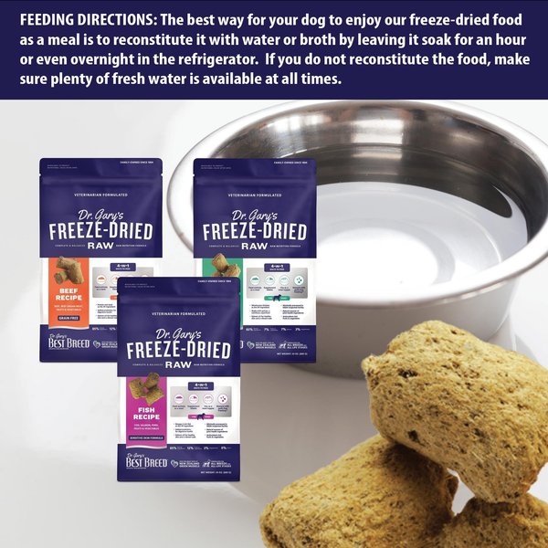 Dr. Gary's Best Breed Chicken Recipe High-Protein Adult Raw Freeze-Dried Dog Food