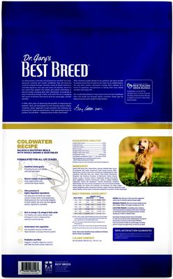 Show full view: Dr. Gary's Best Breed Coldwater Recipe Salmon & Whitefish Meals Dry Dog Food, 26-lb bag slide 3 of 7