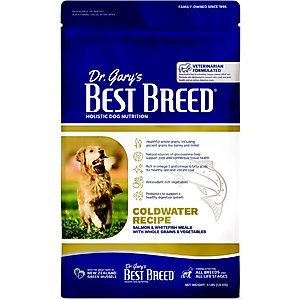 Dr. Gary's Best Breed Coldwater Recipe Salmon & Whitefish Meals Dry Dog Food, 4-lb bag