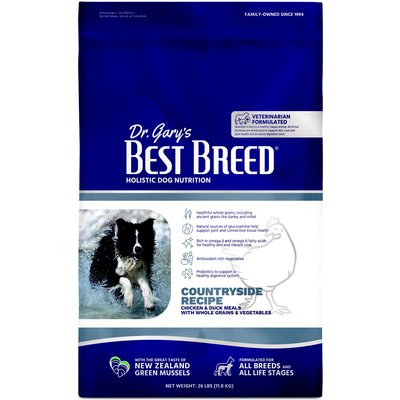 Dr. Gary's Best Breed Dr. Gary's Best Breed Countryside Recipe Chicken & Duck Meals Dry Dog Food, 26-lb bag