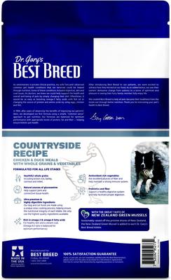 Show full view: Dr. Gary's Best Breed Countryside Recipe Chicken & Duck Meals Dry Dog Food, 4-lb bag slide 3 of 10