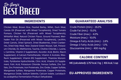 Show full view: Dr. Gary's Best Breed Countryside Recipe Chicken & Duck Meals Dry Dog Food, 4-lb bag slide 5 of 10