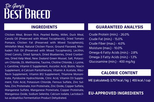 Show full view: Dr. Gary's Best Breed Countryside Recipe Chicken & Duck Meals Dry Dog Food, 4-lb bag slide 7 of 10