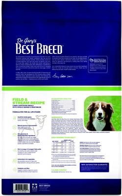Show full view: Dr. Gary's Best Breed Field & Stream Recipe Lamb & Whitefish Meals Dry Dog Food, 26-lb bag slide 3 of 8
