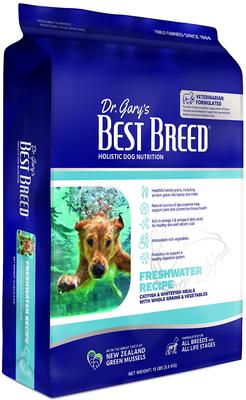 Show full view: Dr. Gary's Best Breed Freshwater Recipe Catfish & Whitefish Meals Dry Dog Food, 13-lb bag slide 4 of 6