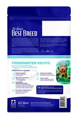 Show full view: Dr. Gary's Best Breed Freshwater Recipe Catfish & Whitefish Meals Dry Dog Food, 4-lb bag slide 3 of 7