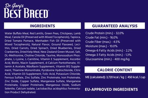 Show full view: Dr. Gary's Best Breed Grain-Free Red Meat Recipe Dry Dog Food, 13-lb bag slide 4 of 7