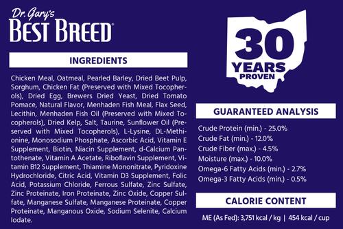 Show full view: Dr. Gary's Best Breed Holistic All Breed Dry Dog Food, 4-lb bag slide 5 of 8