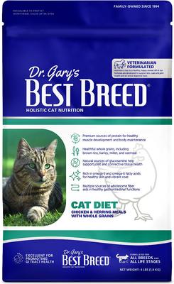 Show full view: Dr. Gary's Best Breed Holistic All Life Stages Dry Cat Food, 4-lb bag slide 1 of 8