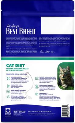 Show full view: Dr. Gary's Best Breed Holistic All Life Stages Dry Cat Food, 4-lb bag slide 4 of 8