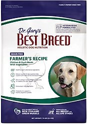 Dr. Gary's Best Breed Holistic Grain-Free Farmer's Chicken with Fruits & Vegetables Dry Dog Food, 13-lb bag