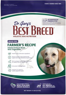 Show full view: Dr. Gary's Best Breed Holistic Grain-Free Farmer's Chicken with Fruits & Vegetables Dry Dog Food, 13-lb bag slide 1 of 7