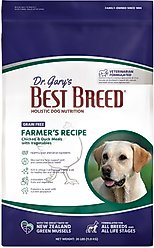 Dr. Gary's Best Breed Holistic Grain-Free Farmer's Chicken with Fruits & Vegetables Dry Dog Food, 26-lb bag