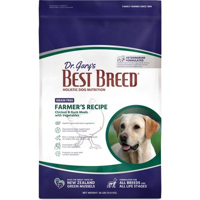 Dr. Gary's Best Breed Dr. Gary's Best Breed Holistic Grain-Free Farmer's Chicken with Fruits & Vegetables Dry Dog Food, 26-lb bag