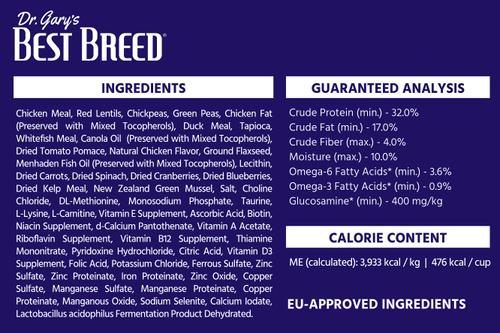 Show full view: Dr. Gary's Best Breed Holistic Grain-Free Farmer's Chicken with Fruits & Vegetables Dry Dog Food, 26-lb bag slide 6 of 7