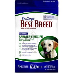 Dr. Gary's Best Breed Holistic Grain-Free Farmer's Chicken with Fruits & Vegetables Dry Dog Food, 4-lb bag