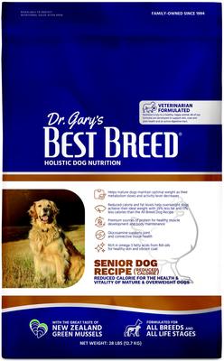Show full view: Dr. Gary's Best Breed Holistic Senior Reduced Calorie Dry Dog Food, 28-lb bag slide 1 of 9