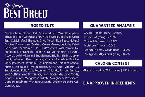 Show full view: Dr. Gary's Best Breed Holistic Working Dry Dog Food, 13-lb bag slide 4 of 5