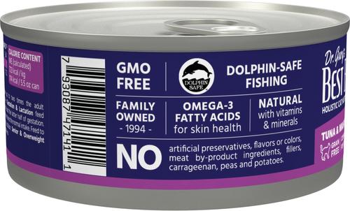 Show full view: Dr. Gary's Best Breed Tuna & Mahi Mahi Grain-Free Pate Wet Cat Food, 5.5-oz can, case of 24 slide 4 of 6