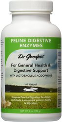Dr. Goodpet Digestive Enzymes Cat Supplement, 4-oz bottle