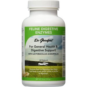 Dr. Goodpet Digestive Enzymes Cat Supplement, 4-oz bottle