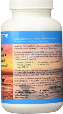 Show full view: Dr. Goodpet Digestive Enzymes Dog Supplement, 7-oz bottle slide 3 of 5