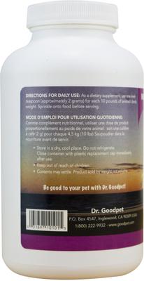 Show full view: Dr. Goodpet Maximum Protection Vitamins & Minerals Healthy Skin, Coat & Bones Dog & Cat Supplement, 8-oz jar slide 3 of 6