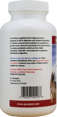 Show full view: Dr. Goodpet Prebiotics & Probiotics Health & Digestive Support Dog & Cat Supplement, 4-oz jar slide 3 of 5