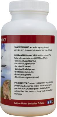 Show full view: Dr. Goodpet Prebiotics & Probiotics Health & Digestive Support Dog & Cat Supplement, 4-oz jar slide 4 of 5