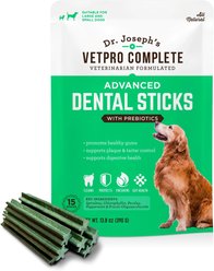 Dr. Joseph's VetPro Complete Advanced with Prebiotics Dental Dog Treats, 15 count