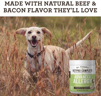 Show full view: Dr. Joseph's VetPro Complete Beef Flavored Soft Chew Advanced Allergy Supplement for Dogs, 120 count slide 7 of 9