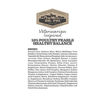 Show full view: Dr. Pol 16% Poultry Pearls Layer Chicken Feed, 6-lb bag slide 4 of 7