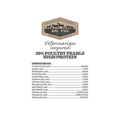 Show full view: Dr. Pol 28% Poultry Pearls Mixed Flock Feed, 6-lb bag slide 5 of 7