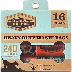 Dr. Pol Cow Printed Grass Scent Dog Waste Bag, 240 count