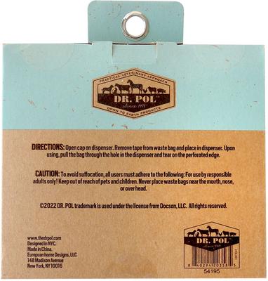 Show full view: Dr. Pol Cow Printed Grass Scent Dog Waste Bag, 240 count slide 4 of 4