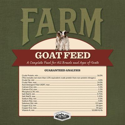 Show full view: Dr. Pol Healthy Balance Alfalfa Recipe Goat Feed, 40-lb bag slide 4 of 9
