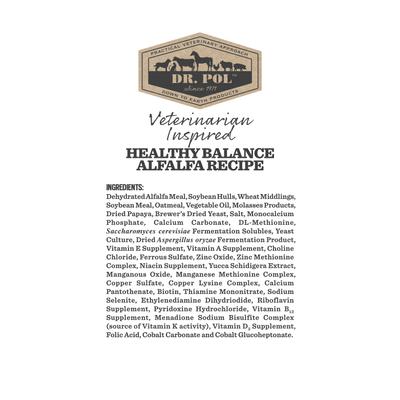 Show full view: Dr. Pol Healthy Balance Alfalfa Recipe Rabbit Feed, 6-lb bag slide 4 of 7