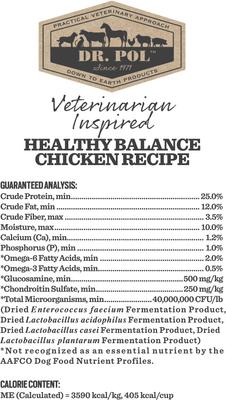 Show full view: Dr. Pol Healthy Balance Chicken Recipe Dry Dog Food, 4-lb bag slide 6 of 9