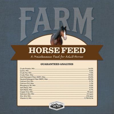 Show full view: Dr. Pol Healthy Balance Maintenance Horse Feed, 40-lb bag slide 3 of 7