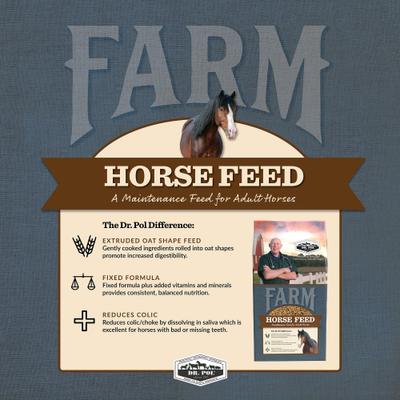 Show full view: Dr. Pol Healthy Balance Maintenance Horse Feed, 40-lb bag slide 4 of 7