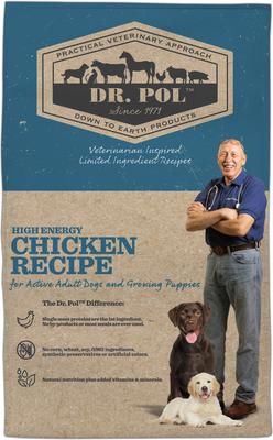 Show full view: Dr. Pol High Energy Chicken Recipe Dry Dog Food, 24-lb bag slide 3 of 9