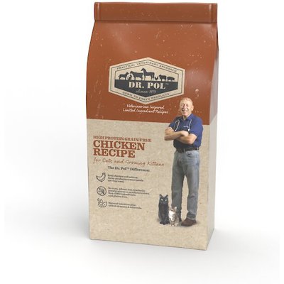 Dr. Pol Dr. Pol High Protein Limited Ingredient Chicken Recipe Cat & Kitten Food, 8-lb bag