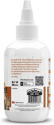 Show full view: Dr. Pol Incredi-Pol Ear Solution for Dogs, Cats, & All Pets, 3-fl oz bottle slide 5 of 8