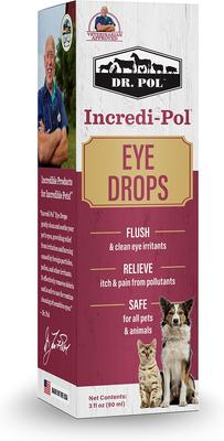 Show full view: Dr. Pol Incredi-Pol Eye Drops for Dogs, Cats, & All Pets, 3-fl oz bottle slide 6 of 8